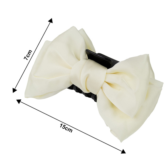 KLAMRA SZCZĘKA spinka kokarda duża ozdoba do włosów klasyczna elegancka