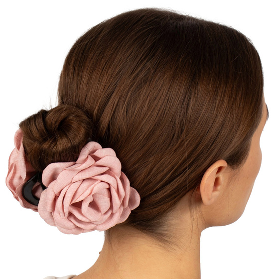 SPINKA ozdoba DO WŁOSÓW duża klamra KWIAT klasyczna elegancka