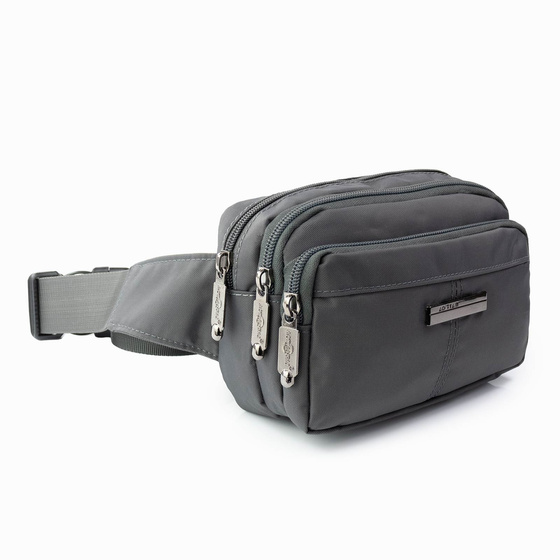 Torebka saszetka BIODRÓWKA NERKA męska POJEMNA SOLID PREMIUM