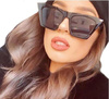 OKULARY DAMSKIE przeciwsłoneczne CZARNE retro