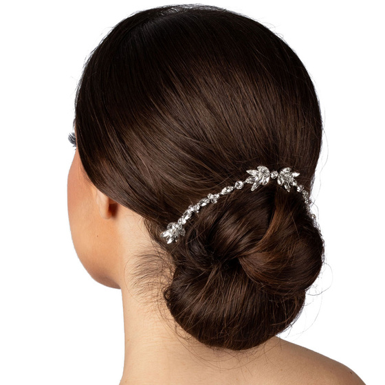 OZDOBA DO WŁOSÓW srebrna ŚLUBNA grzebyk cyrkonie