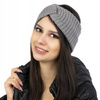 OPASKA DO WŁOSÓW na głowę GRUBA zimowa na uszy SZEROKA węzeł