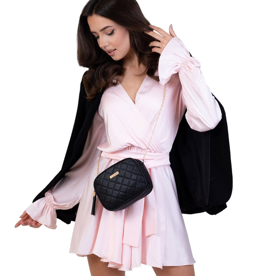 Alessio TOREBKA Damska PIKOWANA na ramię łańcuszek QUILTED CROSSBODY