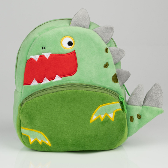 PLECAK SZKOLNY dla Dziewczynki Chłopca Przedszkolaka dinosaur PLUSZOWY
