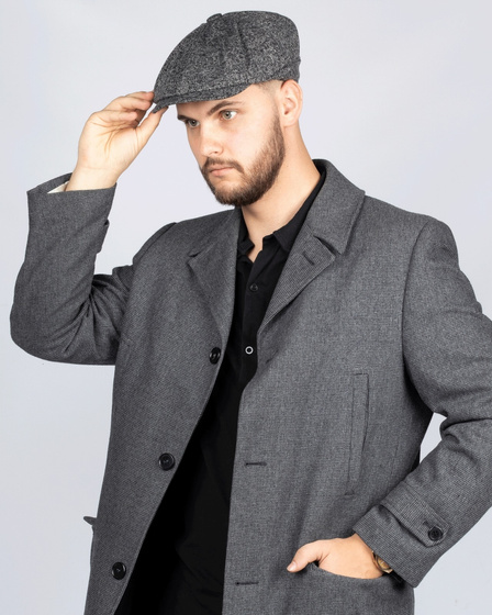 KASZKIET Męski Alessio Stylowy Elegancki NEWSBOY CAP Jesień Zima RETRO