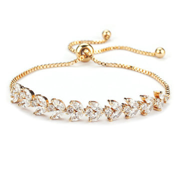 Bransoletka elegancka STAL SZLACHETNA POZŁACANA