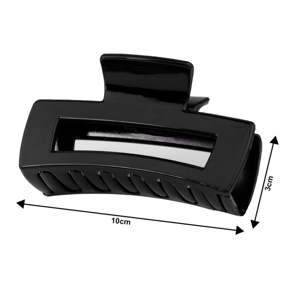 SPINKA DO WŁOSÓW klamra SZCZĘKA duża prostokątna