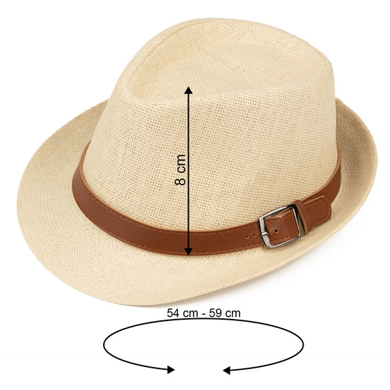 KAPELUSZ Alessio MĘSKI damski PLECIONY lato HAWANA letni PANAMA