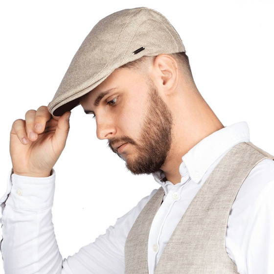 KASZKIET Męski Alessio Stylowy Elegancki FLAT CAP Jesień Zima Czapka RETRO