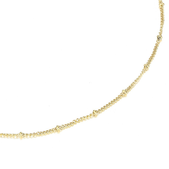 NASZYJNIK delikatny gold STAL SZLACHETNA POZŁACANA