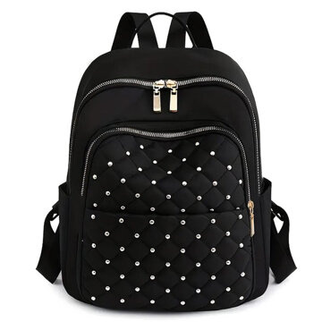 Alessio PLECAK damski POJEMNY miejski szkolny PIKOWANY torba QUILTED