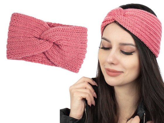 OPASKA DO WŁOSÓW NA GŁOWĘ zimowa damska TURBAN gruba ciepła WĘZEŁ