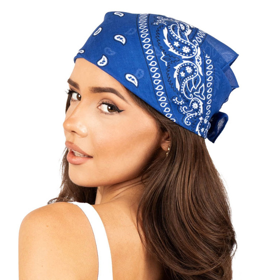 BANDAMKA BANDANA Alessio CHUSTKA CHUSTA niebieska