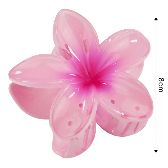 KLAMRA KWIAT szczęka duża SPINKA do włosów kwiatek HAWAJSKA KWIAT PLUMERII