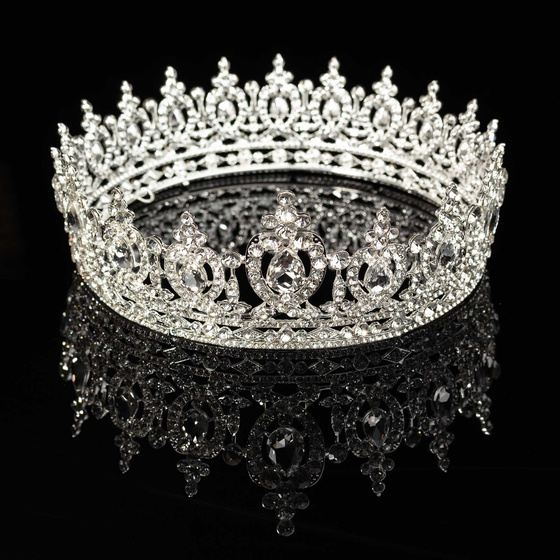 KORONA ozdoba do włosów damska ŚLUBNA diadem KRYSZTAŁY ślub