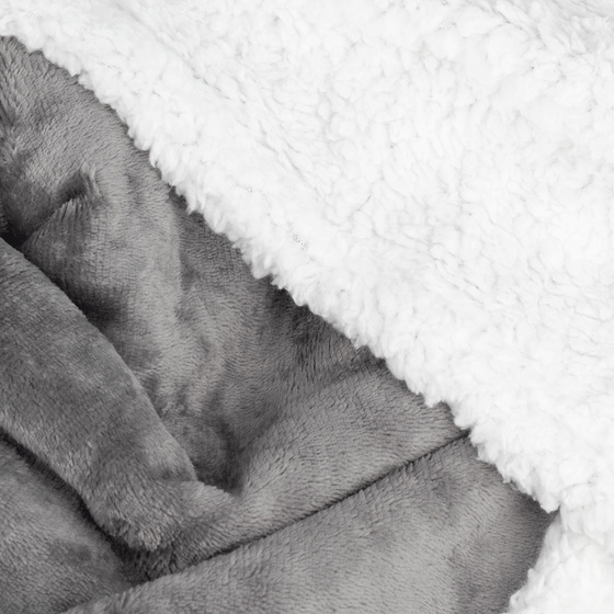 KOCOBLUZA KOC BLUZA CIEPŁA 2w1 GRUBA XXL FUTRZAK POLAR z kapturem OVERSIZE