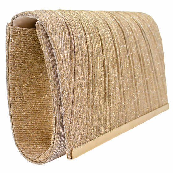 Torebka WIECZOROWA błyszcząca KOPERTÓWKA mała ELEGANCKA wizytowa