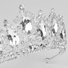 DIADEM Korona Tiara MISS GLOW ŚLUBNY srebrny cyrkonie KRYSZTAŁY
