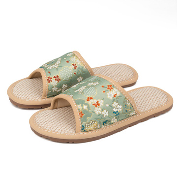 KAPCIE damskie Alessio domowe KWIATY Lekkie Miękkie FOLK r. 38-39