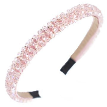 OPASKA DO WŁOSÓW wąska ELEGANCKA koraliki błyszcząca