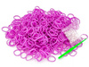 GUMKI ZESTAW LOOM BAND 600 szt. - CE -  FIOLET