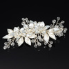 Ozdoba ślubna do włosów GRZEBYK ŚLUB KRYSZTAŁKI KWIATY