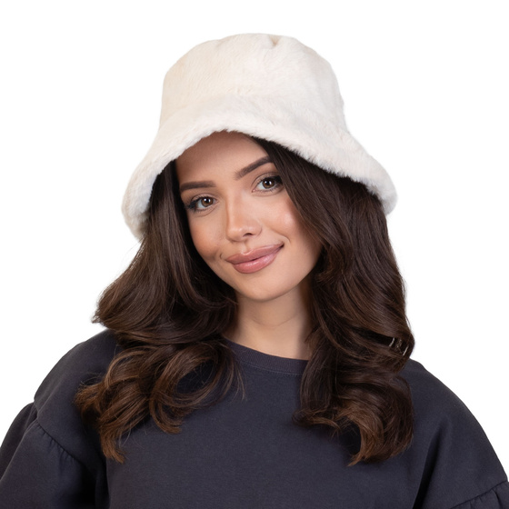 ZIMOWY bucket hat KAPELUSZ na zimę ciepły PLUSZOWY czapka na zimę