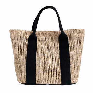 Torba RETRO damska słomiana torebka BOHO beż