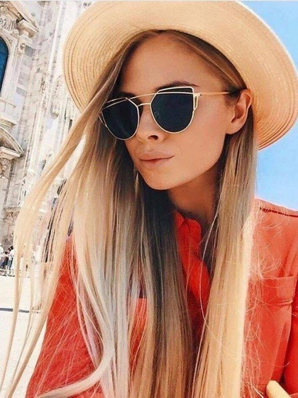 OKULARY PRZECIWSŁONECZNE damskie LUSTRZANKI czarne