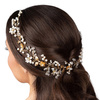 OZDOBA DO WŁOSÓW długa ŚLUBNA STROIK ŚLUB ZŁOTA