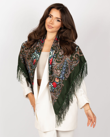 CHUSTA Ludowa Alessio GÓRALSKA Folk KWIATY DUŻA