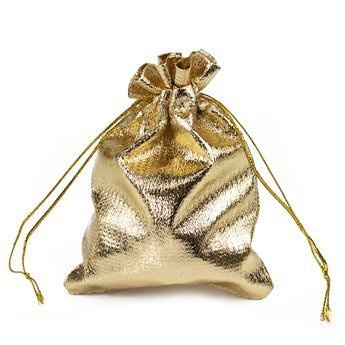 WORECZEK PREZENTOWY torebka  ZŁOTY prezent 23x16,5