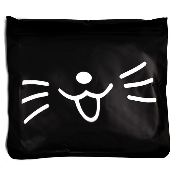 MASKA maseczka CZARNA wielorazowa OCHRONNA kot