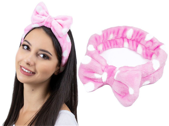 OPASKA do włosów KOSMETYCZNA kropki DO MAKIJAŻU