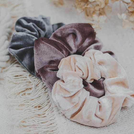 GUMKA DO WŁOSÓW scrunchies welurowa FROTKA welur aksamitka