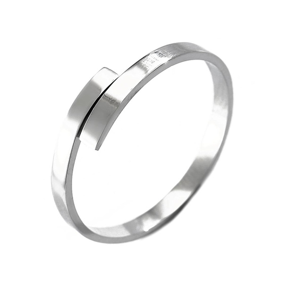 Pierścionek OBRĄCZKA srebrna STAL SZLACZETNA