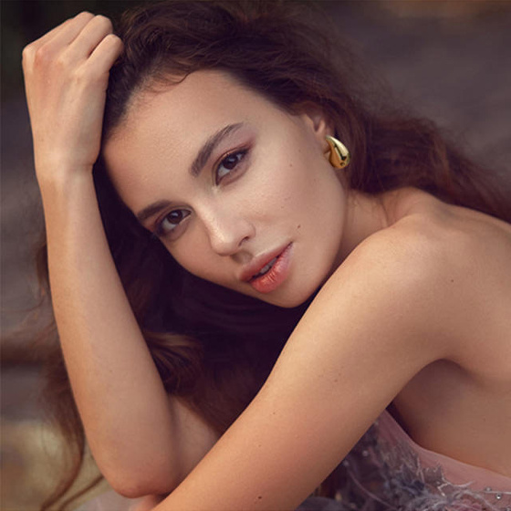 KOLCZYKI sztyft ZŁOTE ŁEZKI KROPLE - STAL SZLACHETNA POZŁACANA