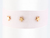 Choker NASZYJNIK gwiazdki różowy