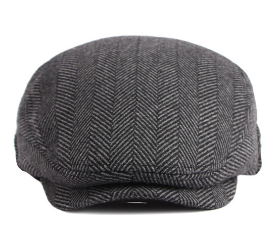 KASZKIET Męski Alessio Stylowy Elegancki FLAT CAP Jesień Zima Czapka RETRO
