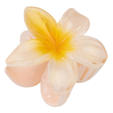 KLAMRA KWIAT szczęka duża SPINKA do włosów kwiatek Kwiat Plumerii HAWAJSKA