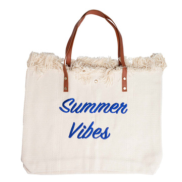 TOREBKA DAMSKA na ramię TORBA duża BOHO shopper pojemna PLAŻOWA