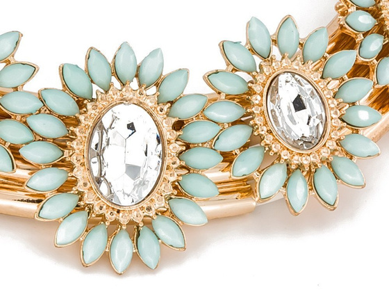 KOLIA naszyjnik DAISY niebieski