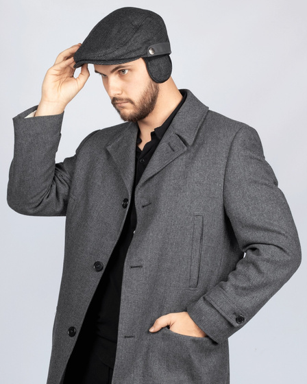 KASZKIET Męski Alessio Stylowy Elegancki FLAT CAP Jesień Zima Czapka RETRO