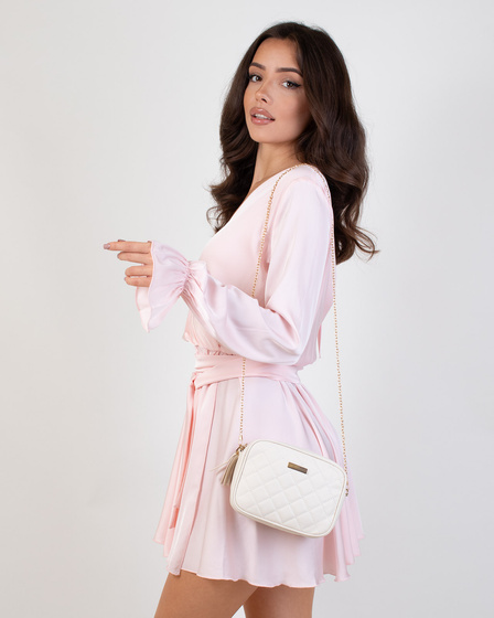 Alessio TOREBKA Damska PIKOWANA na ramię łańcuszek QUILTED CROSSBODY