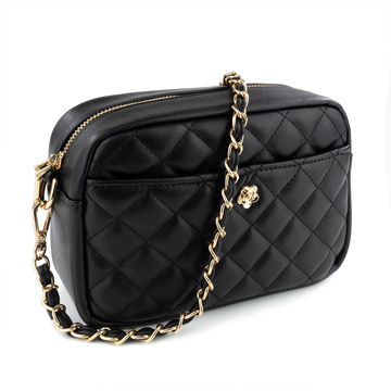 Alessio TOREBKA Damska CROSSBODY PIKOWANA na ramię łańcuszek QUILTED