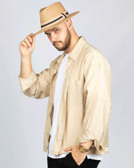 KAPELUSZ Alessio DAMSKI MĘSKI PLECIONY lato HAWANA letni PANAMA