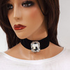 Choker NASZYJNIK aksamitny kryształ