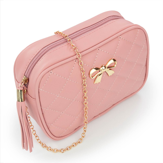 Alessio TOREBKA Damska PIKOWANA na ramię łańcuszek QUILTED CROSSBODY