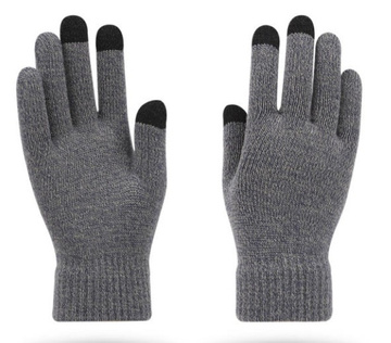 RĘKAWICZKI ZIMOWE MĘSKIE Alessio CIEPŁE UNISEX DOTYKOWE do telefonu L/XL