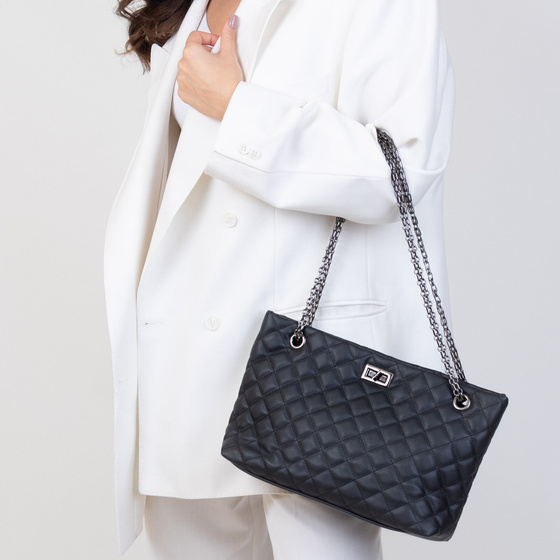 Alessio TOREBKA Damska PIKOWANA TORBA KLASYCZNA Shopper QUILTED